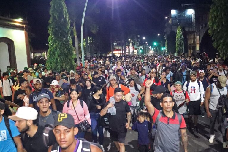Arranca otra marcha migrante de Chiapas a la frontera norte de México