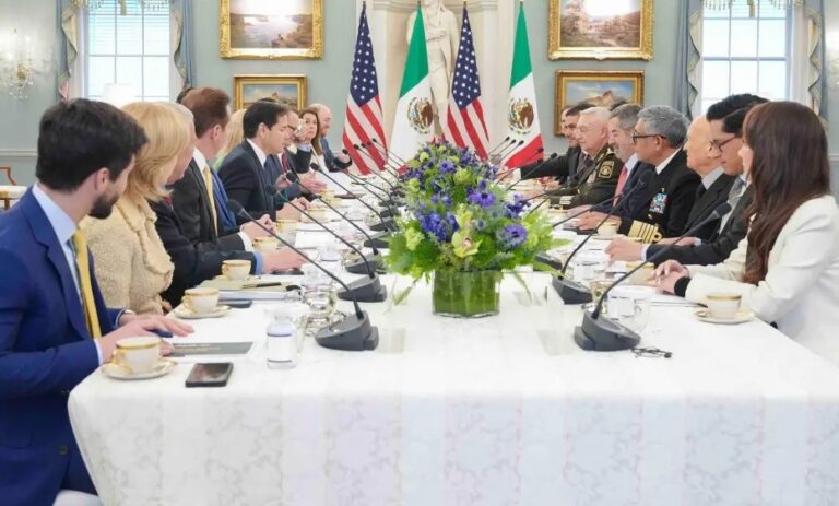 Sostiene delegación del gobierno mexicano con homólogo estadounidense para evitar aplicación de aranceles