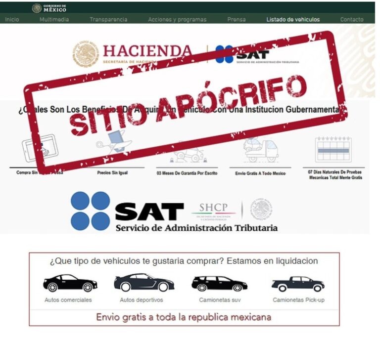 Alertan de proliferación de páginas y correos falsos del SAT para fraudes