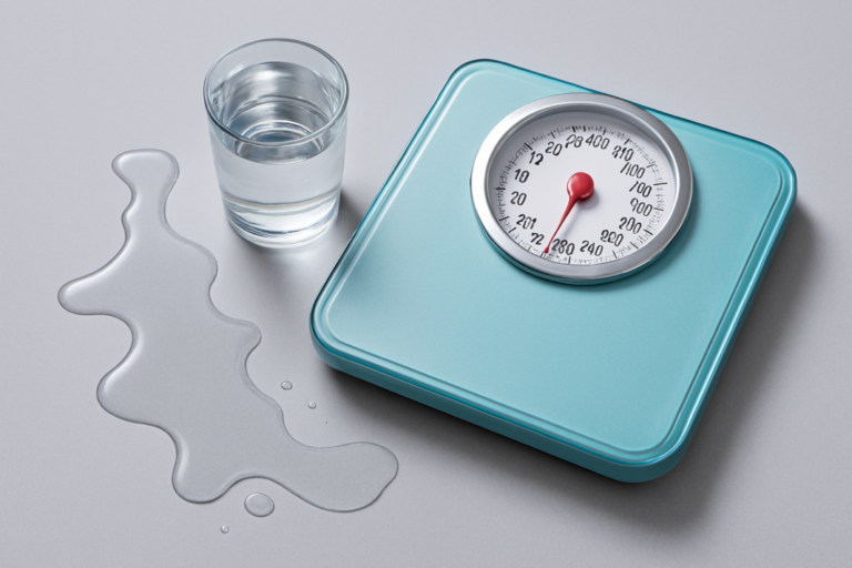 Peso por agua: lo que debes saber sobre la retención de líquidos