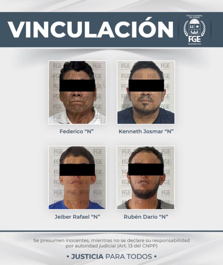 En Chetumal, QRoo, vinculan a proceso a 4 sujetos por presunto narcomenudeo