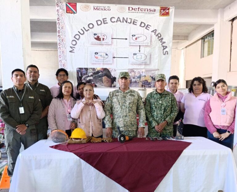 Realizan canje de armas en Puebla