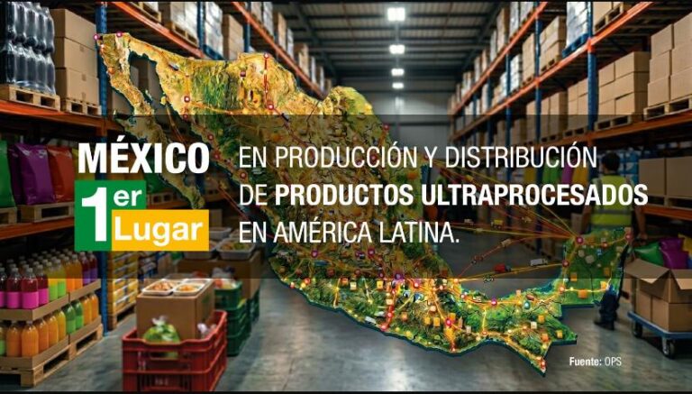 Alimentación: México, 1er lugar en producción y distribución de productos ultraprocesados en AL
