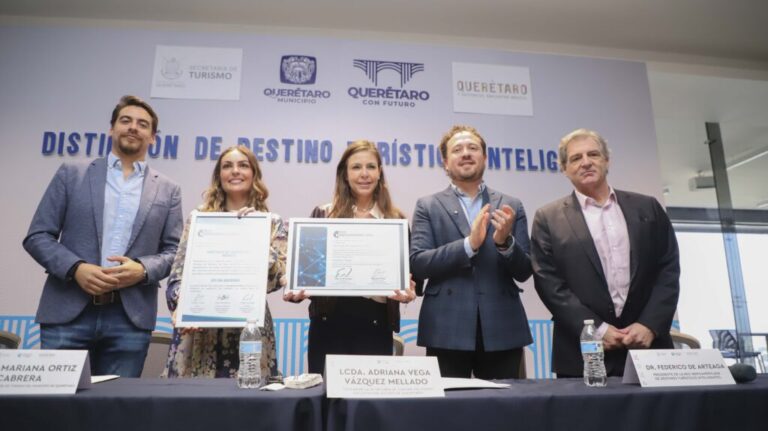 Obtiene Centro Histórico de Querétaro la Distinción de Destino Turístico Inteligente