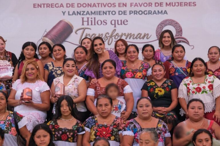 Arranca en QRoo programa “Hilos que Transforman”, en beneficio de más de 10 mil mujeres bordadoras