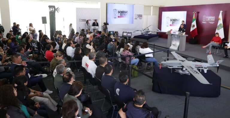 Fortalece Puebla estrategia de seguridad estatal con drones de alta tecnología para monitoreo en tiempo real