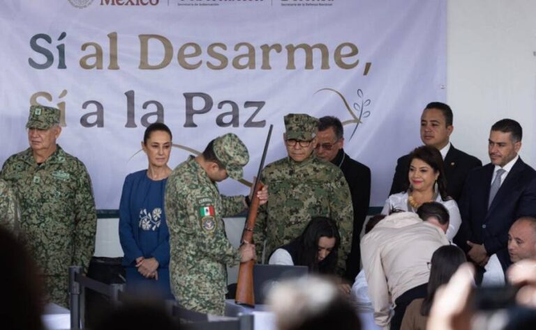 Avanza desarme en la CDMX; otorgan más de 257 mil pesos por el canje voluntario de armas y cartuchos
